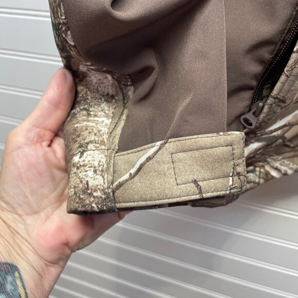 Realtree Xtra Brown Camo Zip Up Jacket w/Side Panels Size XL - Picture 8 of 14